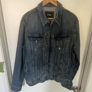 Express / denim jacket. stretch material/ Large